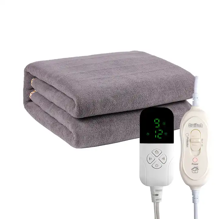 Bedsure Heated Blanket Electric Blanket- Soft Flannel Electric Throw