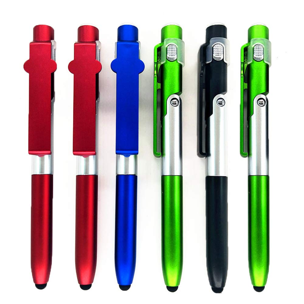 4 in 1 Stylus, Multi-Function Capacitive Pen with LED Flashlight, Ballpoint Pen,Mobile Phone Holder,Compatible With Most Phones and Touch Screen Devices