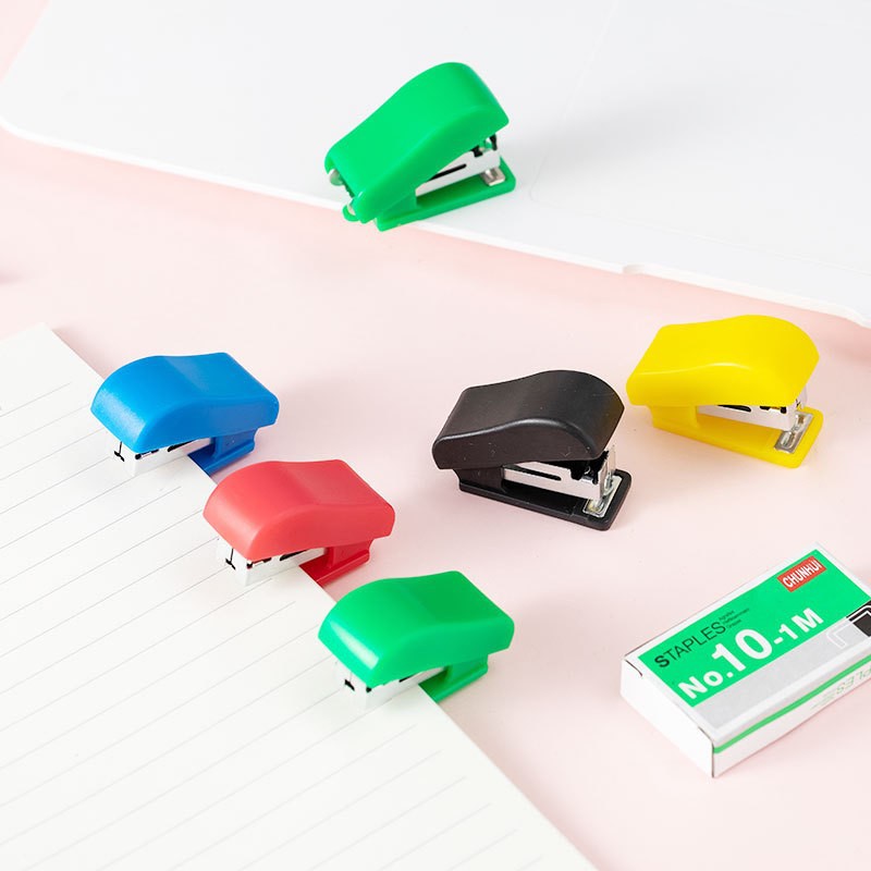 Mini Stapler, Jam Free, includes 50 Staples and Built-In Staple Remover,
