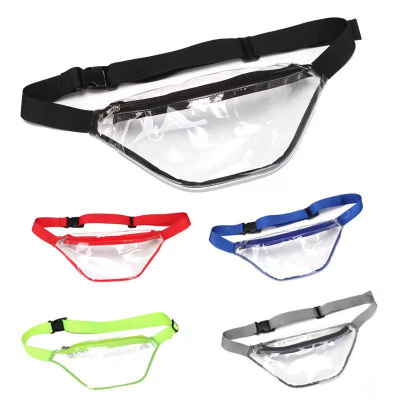 Clear Fanny Pack Stadium Approved - Clear Belt Bag for Women Men Plus Size Transparent Waist Bag with Adjustable Strap for Concerts, Sporting Events