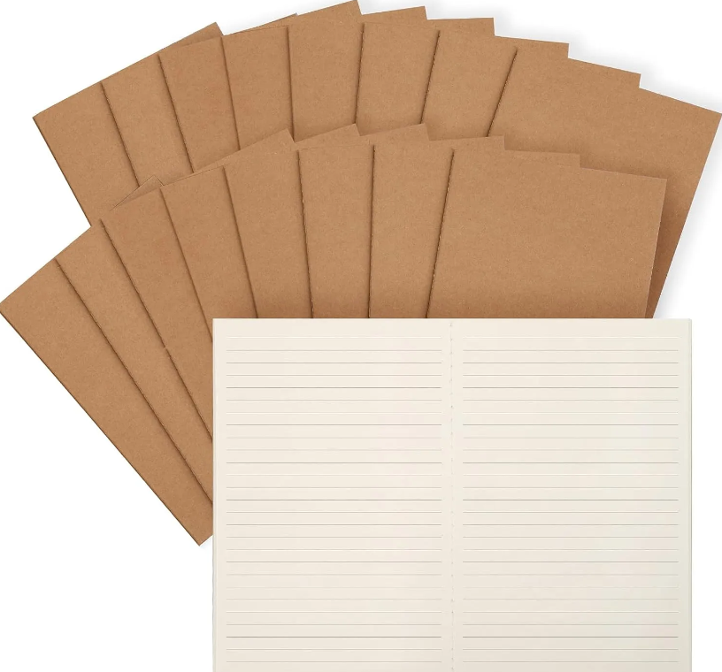 OZ187  A5 Retro Kraft Paper Thin Notebook