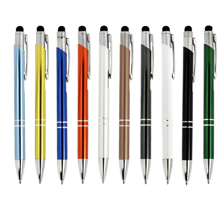 OZ291  Metal Ballpoint Pen 2-in-1 Stylus Retractable with tip