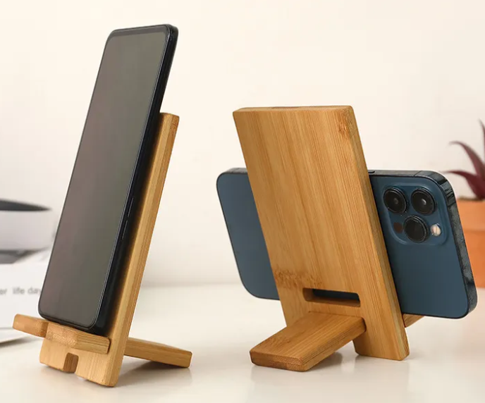 OZ328  Phone Stand with Charging Hole Detachable Portable Wood