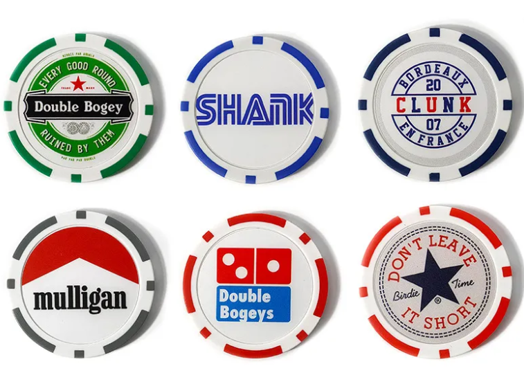 OZ277  Golf Ball Marker Poker Chips Accessories for Men Women