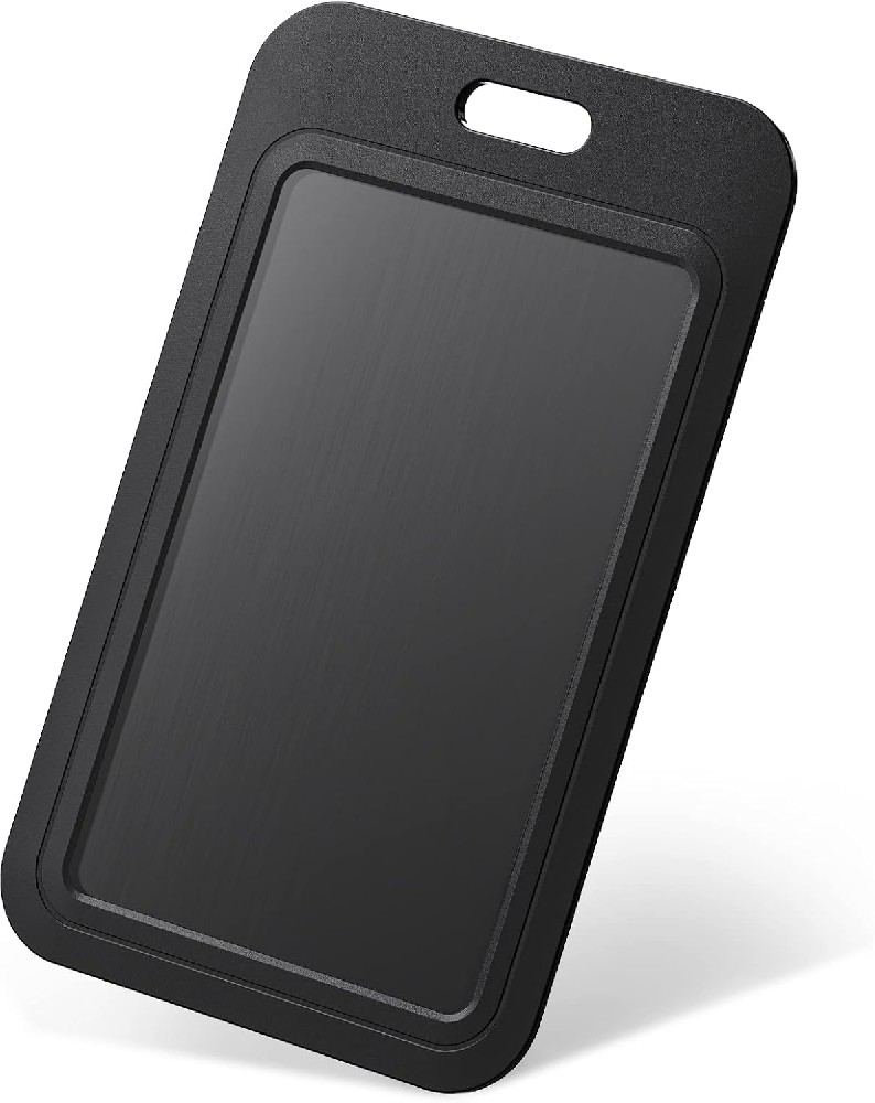 OZ236  Sliding ID Badge Holder Hard Vertical Plastic Card Case