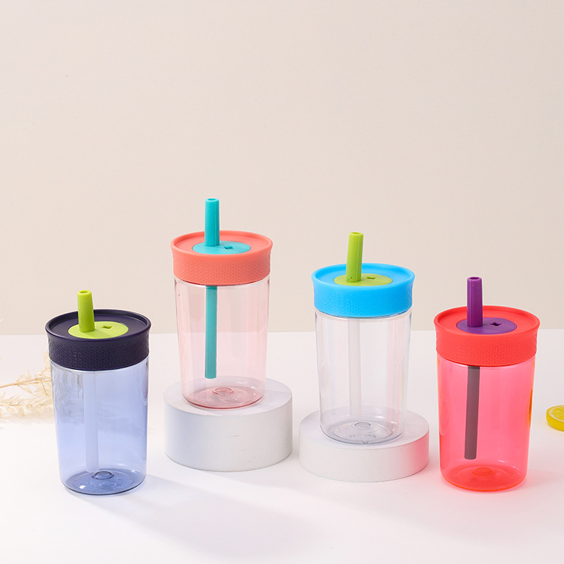 OZ150 15OZ Insulation BPA-Free Plastic Tumbler with Flexible Straw