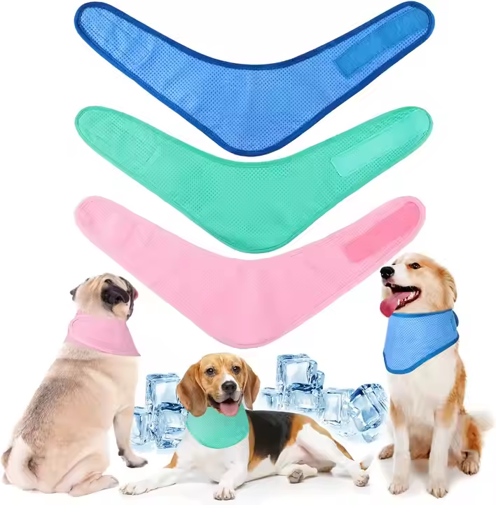 OZ375 Dog Cooling Bandana Instant Chill Out Pet Scarf Adjustable