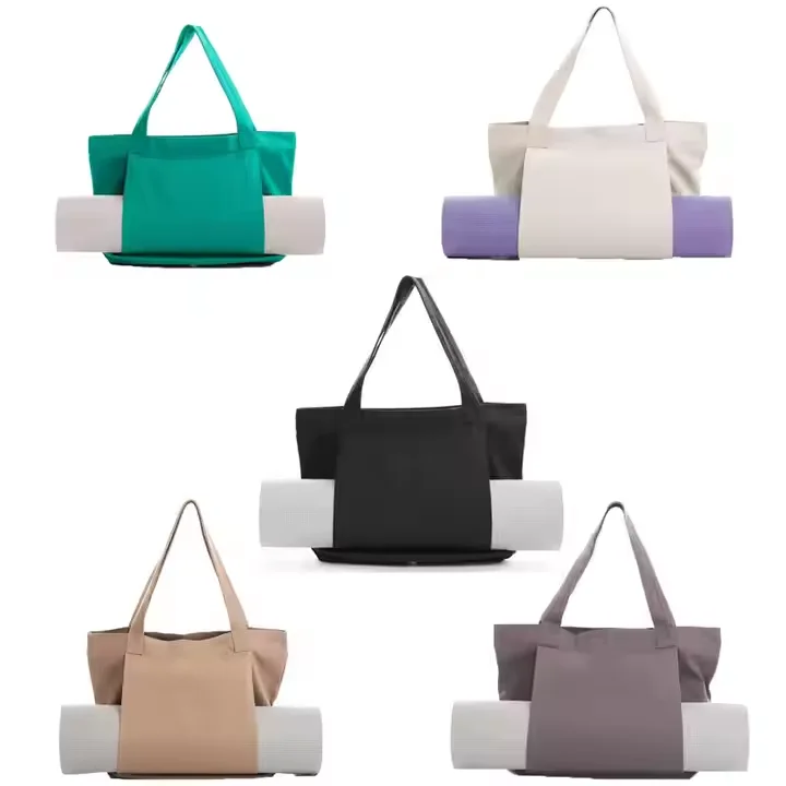 OZ035 Yoga Bags for Women with Mats Carrier Carryall Canvas Tote