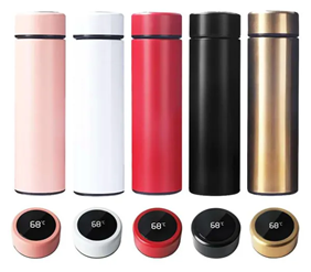 OZ034 Smart Insulated Water Coffee Tea Infuser Bottle LED Display