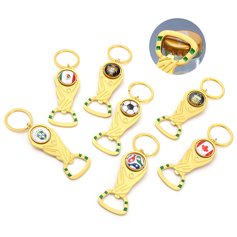 OZ005 2026 World Cup Multi-Function Bottle Opener Keychain Custom